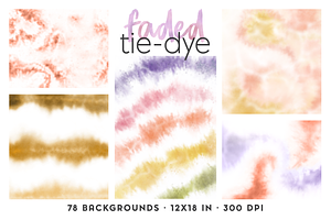 Tye Die Background Bundle