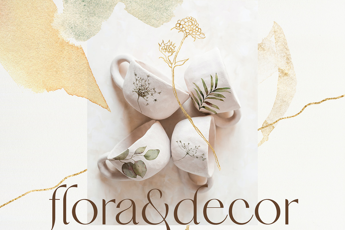 Autumn fall watercolor flowers, a Decorative Illustration by Yuliya Derbisheva (Photo 7 of 13)