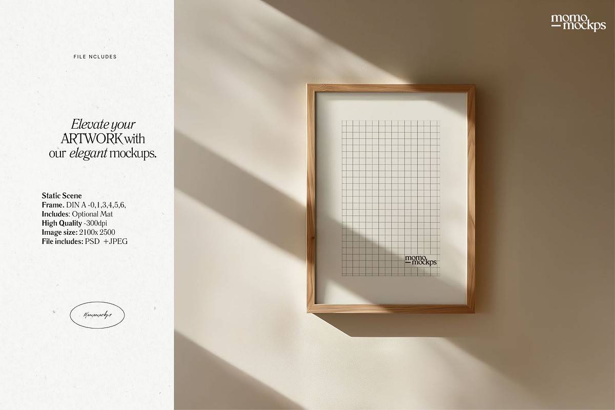 Frame Poster Art Mockup | DIN A PSD, a Household Mockup by momomockps (Photo 7 of 11)