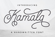 Kamala - Script Font, a Script Font by Densu Creative (Thumbnail 1 of 9)