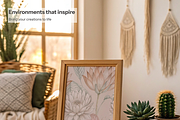 Natural Sunlight 8 Boho PSD Frames, an Advertising Mockup by Mock It Up (Thumbnail 5 of 6)
