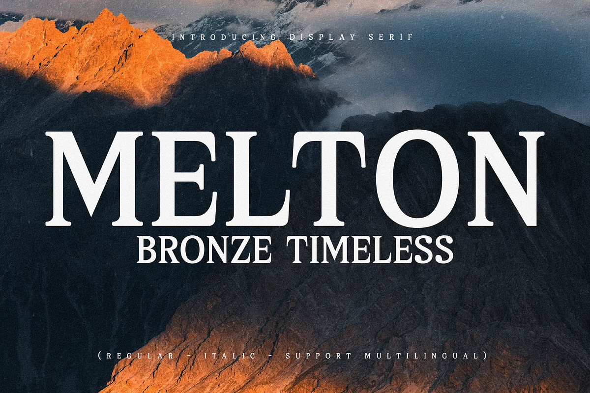 Melton Bronze Timeless Display Serif, a Serif Font by Storytype Studio (Photo 1 of 15)