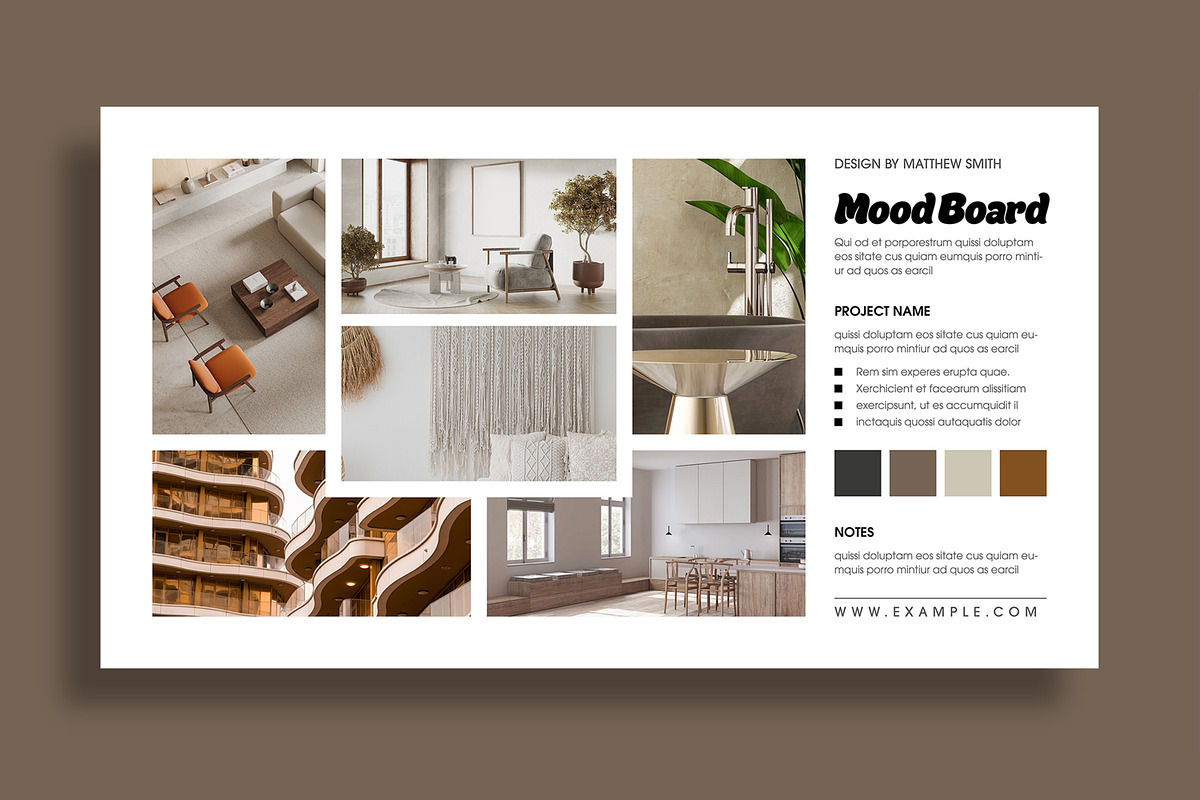 Modern Mood Board Layout preview 4