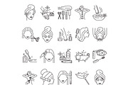 20 beauty and skin care icons set, an Outline Icon by oxy_gen (Thumbnail 1 of 6)