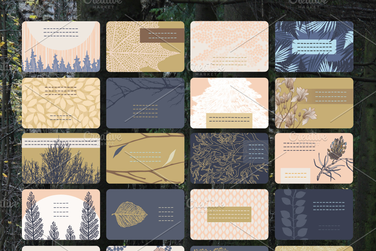 Forest Business Cards, a Business Card Template by Nadia Emelianova (Photo 2 of 4)