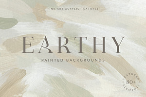 Earthy Abstract Painted Backgrounds