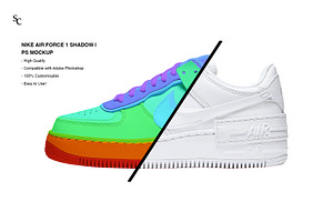 Nike Air Force 1 Shadow PS Mockup