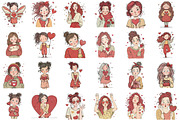 Valentine Rose Gold Reverie Girl Cli, an Illustration by Sublimation Artist (Thumbnail 2 of 6)