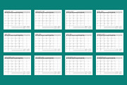 2027 Vector Monthly Calendar Planner, a Texture Illustration by mikhailmorosin (Thumbnail 2 of 4)