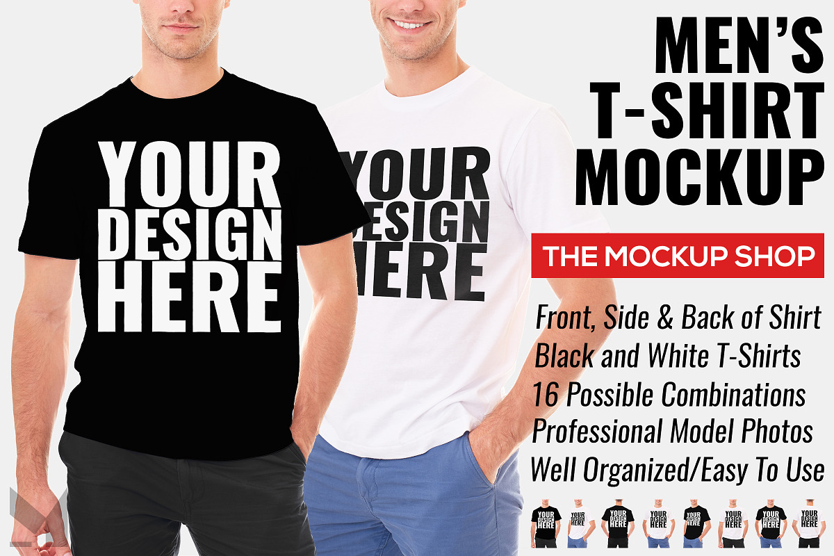 Men's T-Shirt Mockup, a Shirt Mockup by THE MOCKUP SHOP (Photo 1 of 5)