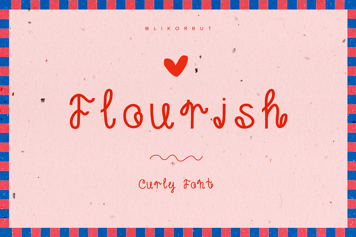 Flourish Curly Script Font, a Font by PickMimi (Photo 3 of 8)