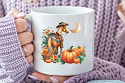 Watercolor Cowboy Autumn Clipart, an Illustration by CraftArtStudio (Thumbnail 5 of 6)
