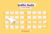 Graphic Beats: Illustrator Brushes, a Brush Add-On by Creative Veila (Thumbnail 8 of 12)