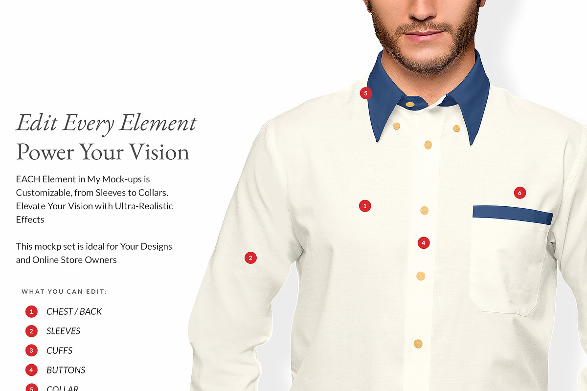 Men Shirt 10x Mock-ups, a Shirt Mockup by Mocca Mockups Store (Photo 2 of 6)