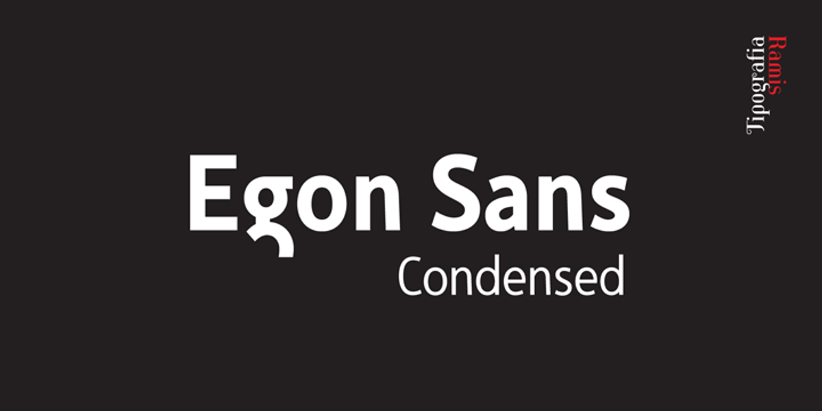 Egon Sans Cond, a Sans Serif Font by TipografiaRamis (Photo 1 of 5)
