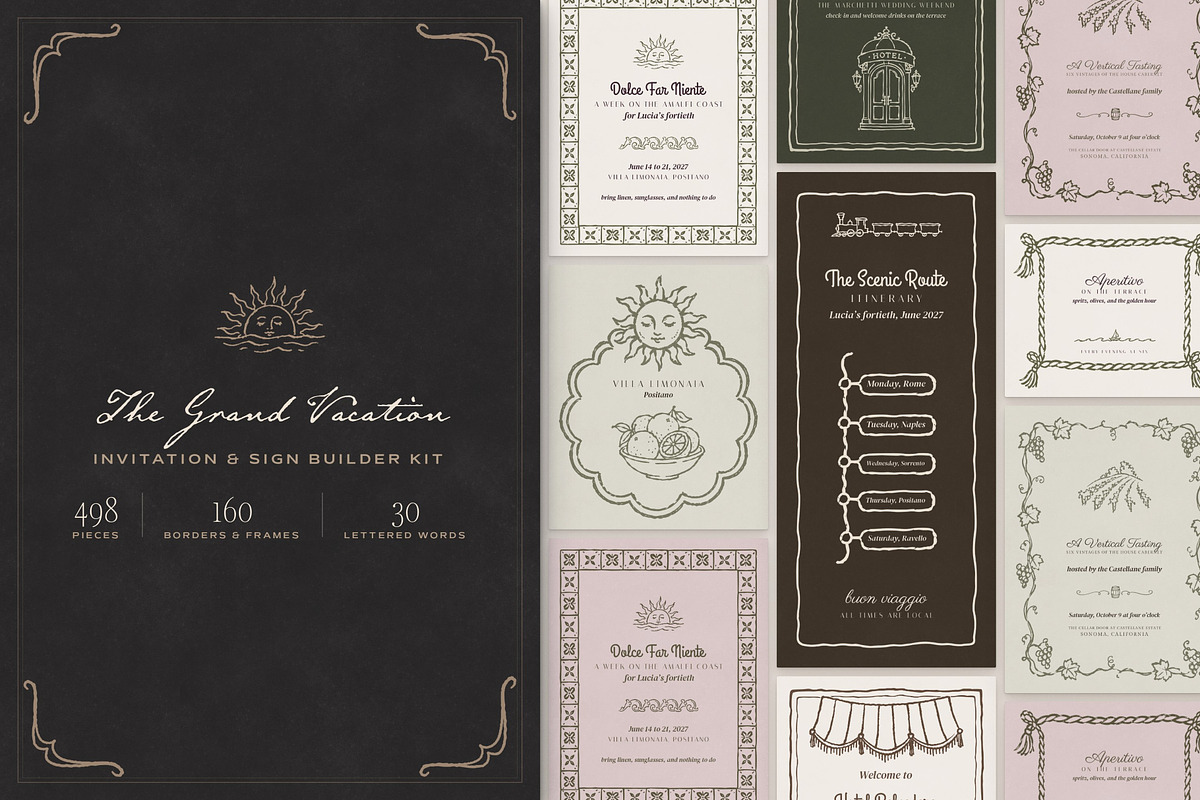 Vacation Invitation Creator Bundle, an Object Graphic by The October Creative (Photo 1 of 18)