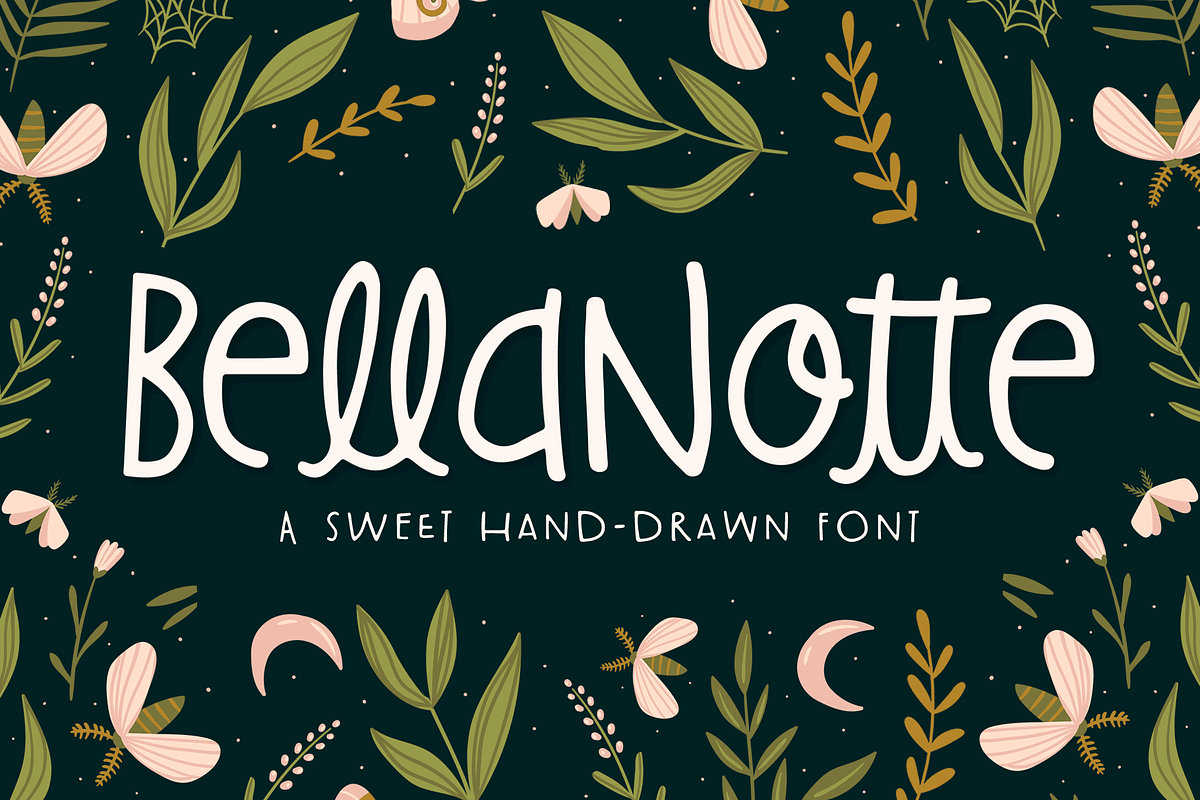 BellaNotte Font, a Sans Serif Font by Denise Chandler (Photo 1 of 7)