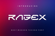 Ragex Techno Modern Font, a Sans Serif Font by alanwarstd (Thumbnail 1 of 5)