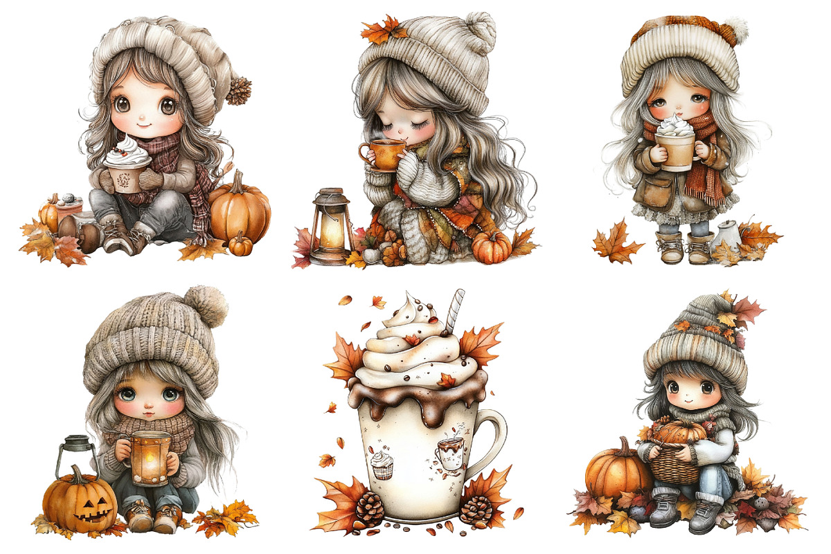 Pumpkin Spice Fall Clipart, an Illustration by Daily.Designs (Photo 4 of 5)