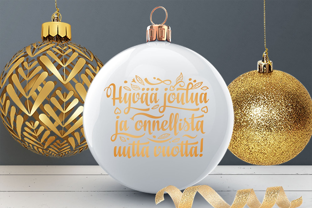 Finnish Christmas svg Finland Hyvaa, an Object Graphic by Zoya Miller (Photo 7 of 9)