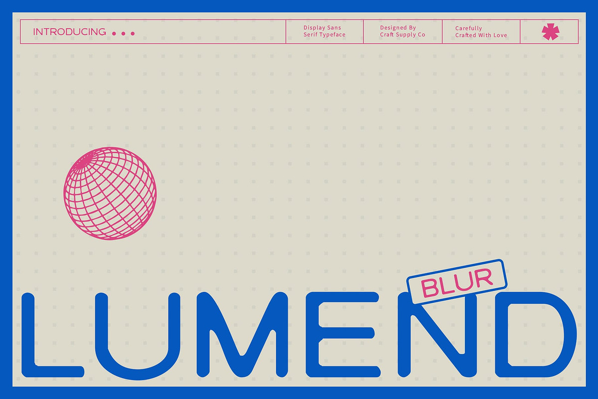 Lumend Blur, a Sans Serif Font by Craft Supply Co. (Photo 1 of 8)