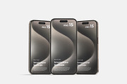 iPhone 15 Pro Mockup, an iPhone Mockup by graphicpages (Thumbnail 16 of 19)