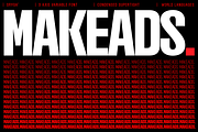 Makeads — Condensed Grotesk Font, a Sans Serif Font by Sryga (Thumbnail 1 of 14)