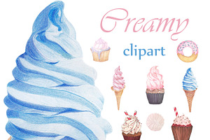 Creamy Sweets Clipart