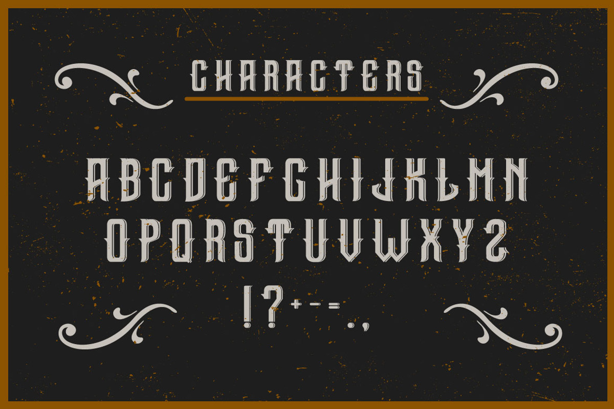 Gin label font preview 2