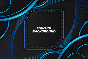 Modern Background Black And Blue