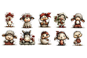 Whimsical Easter Farm Animals Clipar, an Illustration by Dream Creation (Thumbnail 4 of 4)