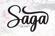 Saga | Script Font