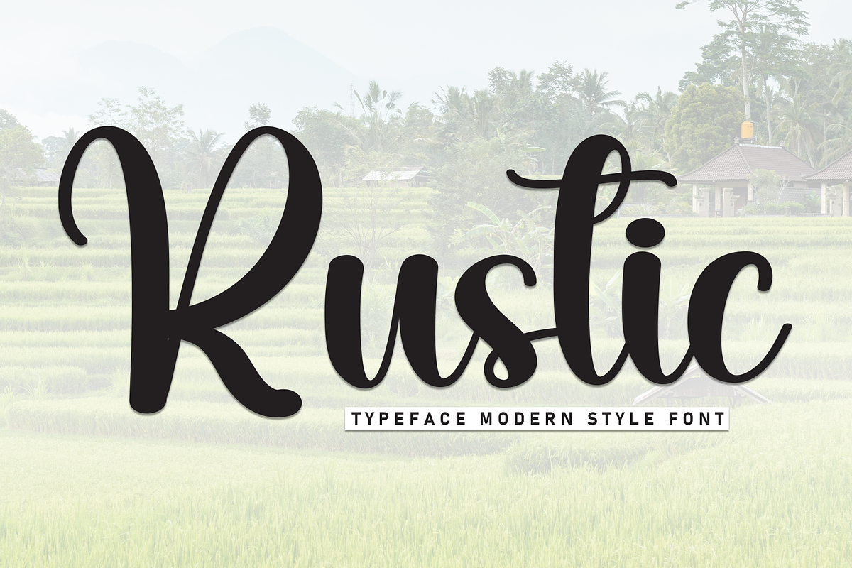Rustic | Script Font, a Handwritten Font by Scratchones (Photo 1 of 8)