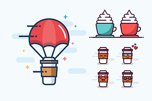 Set of Coffee Graphics