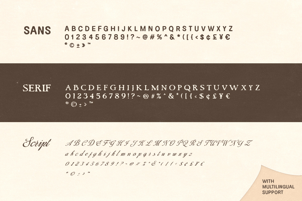 Country Bridge - Rough Font Trio, a Sans Serif Font by Sarid Ezra (Photo 9 of 9)