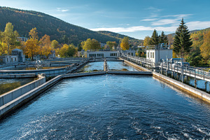 Water treatment facility with clear, a Photo by Pavel_design