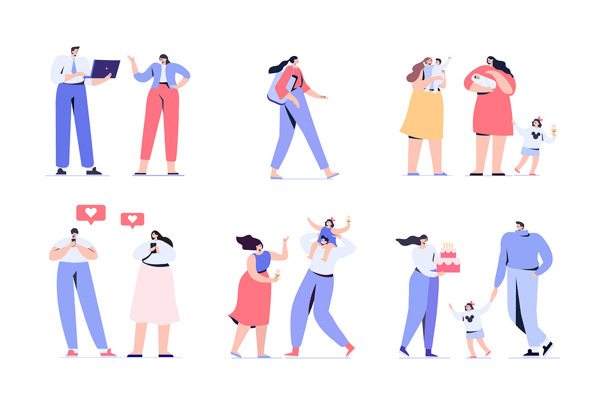 Big Vector set of people characters, a Person Illustration by Vector_Art (Photo 13 of 25)
