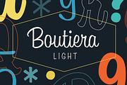 Boutiera Light, a Script Font by Mika Melvas (Thumbnail 1 of 7)