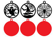 Halloween Ornaments Laser Cut SVG, an Object Graphic by DreamCafeArt (Thumbnail 9 of 9)
