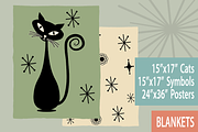 Atomic Cat Clipart, Mid Century SVG, an Object Graphic by Blynn Pippen (Thumbnail 7 of 10)