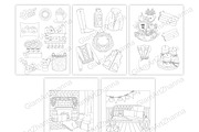 Coloring Book Autumn, a Person Illustration by GlamArtZhanna (Thumbnail 4 of 4)