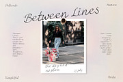 Between Lines Handwritten Font, a Handwritten Font by Lidberia (Thumbnail 1 of 7)