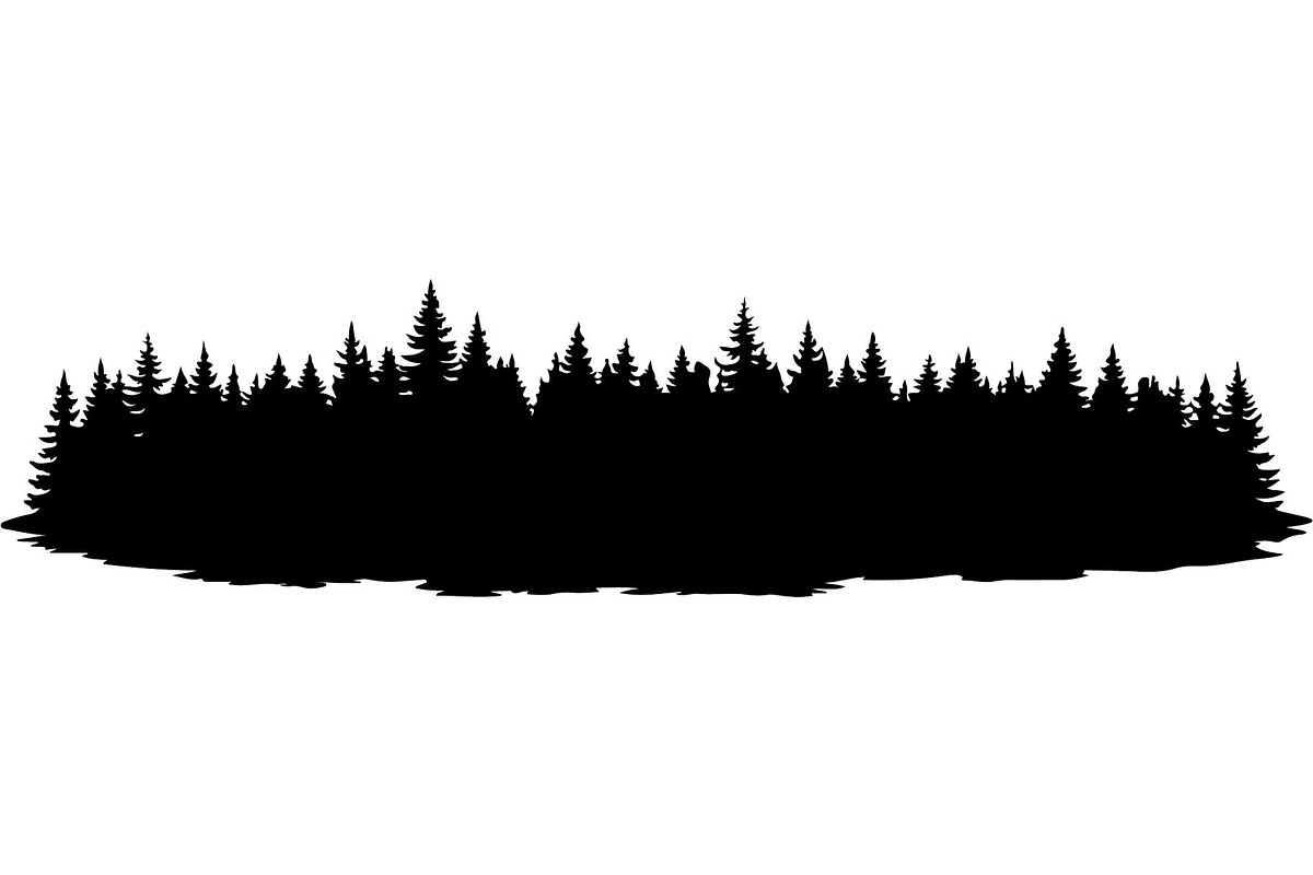Woodland Landscape Silhouette, an Object Graphic by Creativeshirt (Photo 16 of 18)