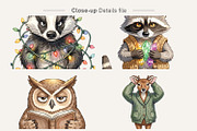 Grumpy Woodland Hygge Sublimation, a Decorative Illustration by Artnoy (Thumbnail 4 of 18)