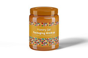 Honey Jar Packaging Mockup