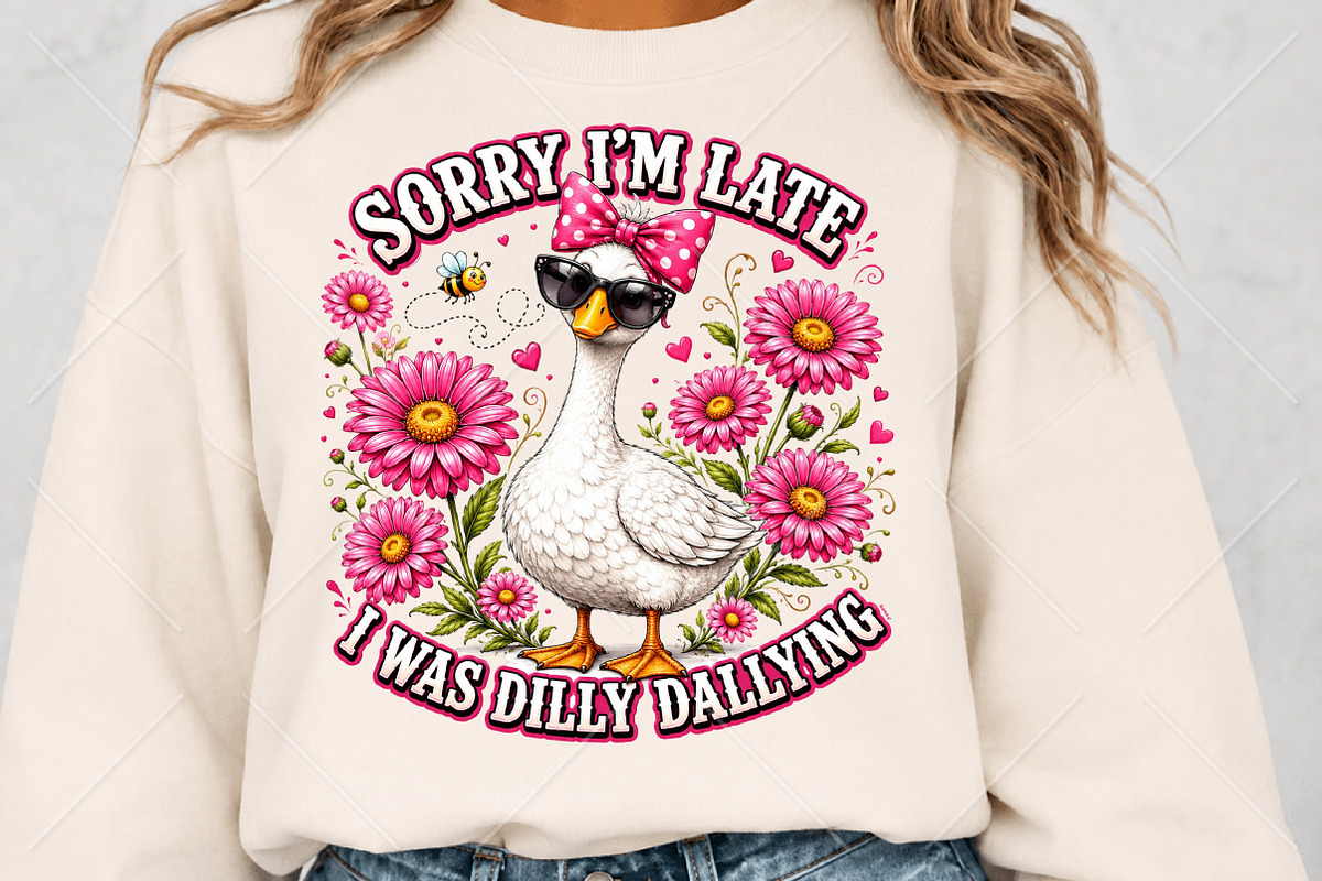 Funny Goose Dilly Dallying PNG, a Seasonal Illustration by Canvas Craft (Photo 5 of 6)