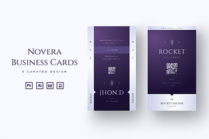 Novera - Elegant Business Cards, a Business Card Template by Ctrl space studio