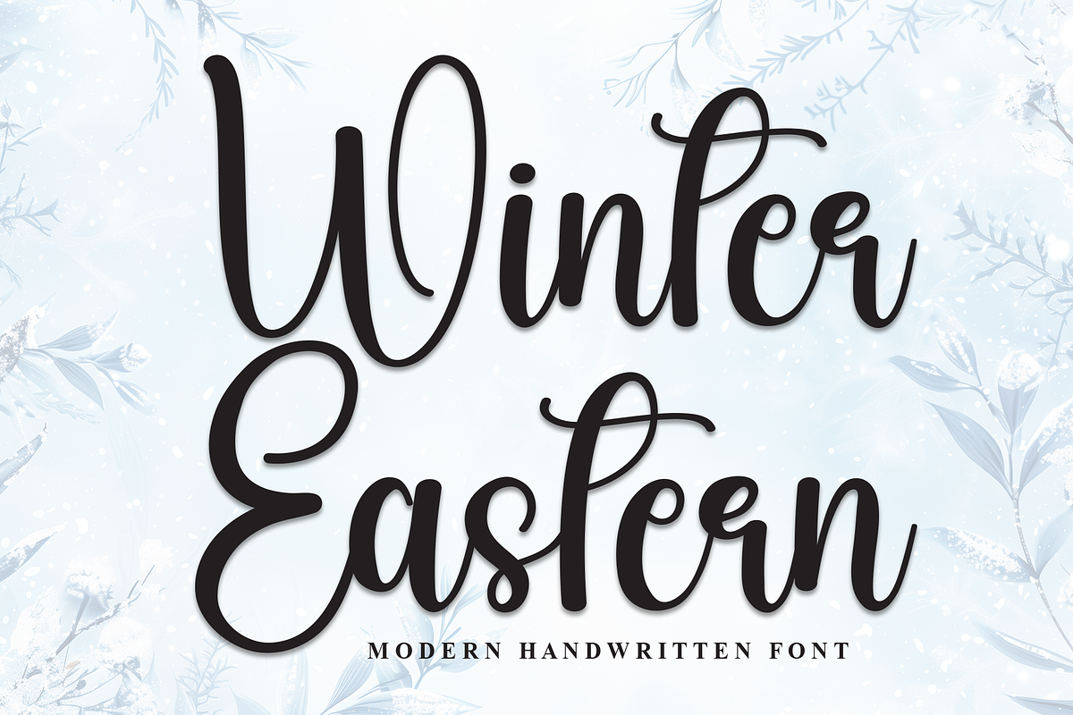 Winter Eastern | Script Font, a Handwritten Font by Scratchones (Photo 1 of 8)