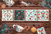 Folk flowers watercolor clipart, a Decorative Illustration by Where summer is (Thumbnail 5 of 8)