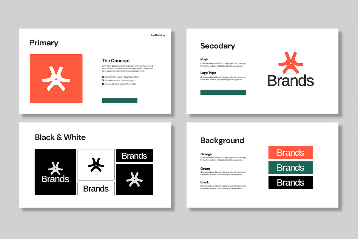 Modern Brand Guidelines Template, a Presentation Template by Mighty-Slide (Photo 3 of 7)